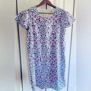 Vineyard Vines Women's Flutter Sleeve Linen Blend Shift Dress Size XS Lined